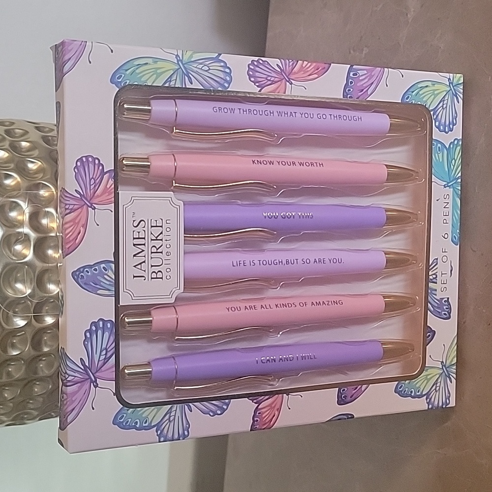 James Burke Collection Pack of 6 Pens, New-in-Pack